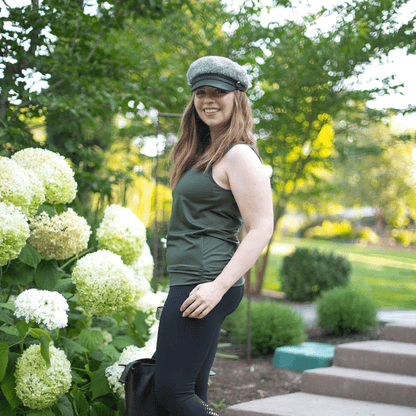 Military Green Tied Up Yoga Tank