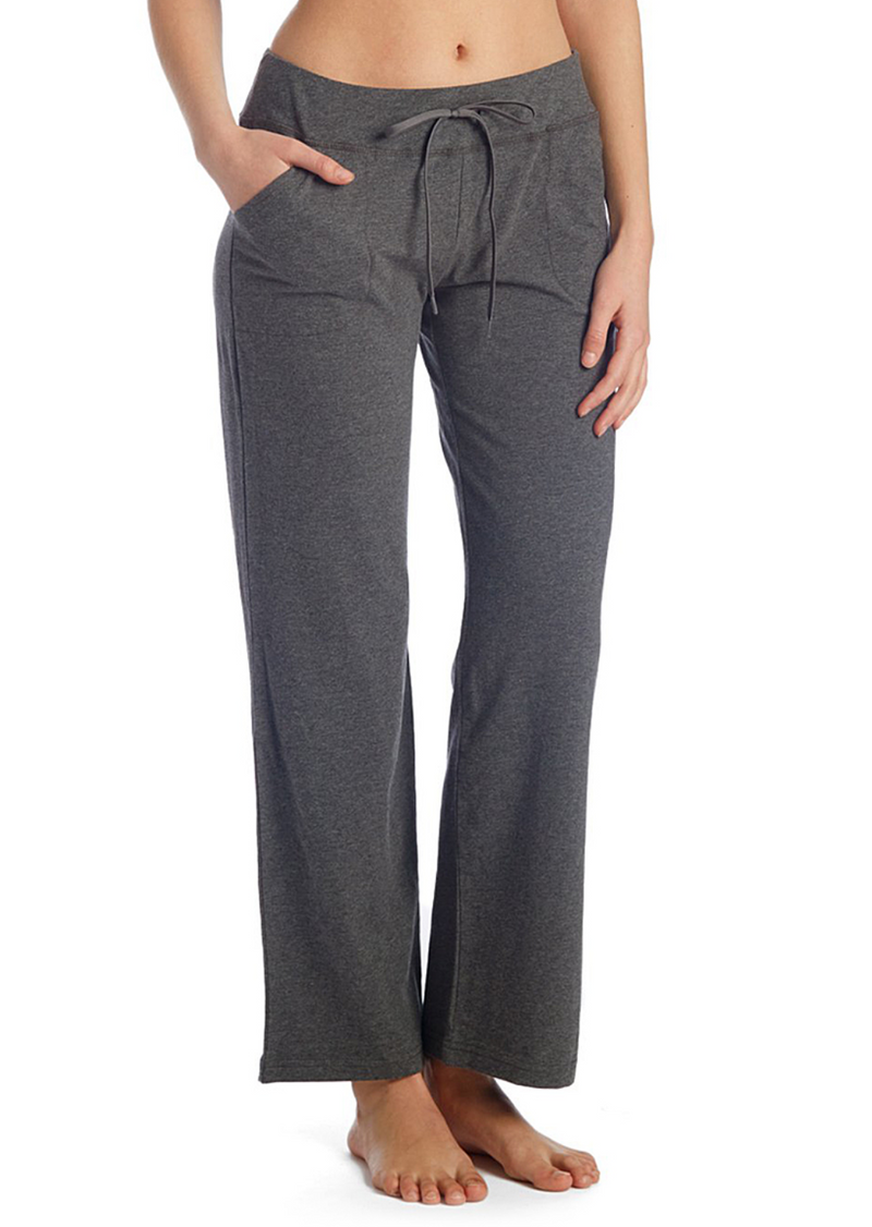 1X 2X 3X Athletic Fabric / Cotton Wide Waistband Long Yoga Pants