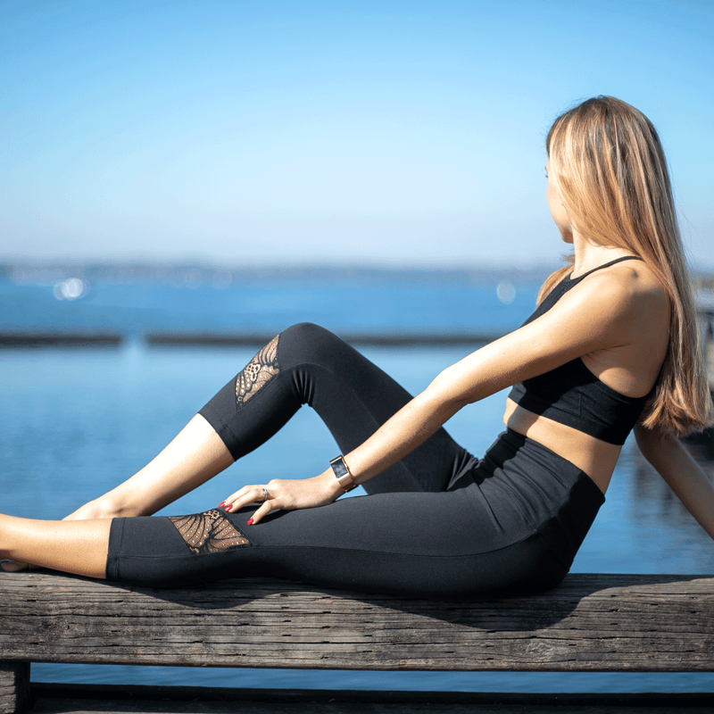 Lace Up Yoga Pants Bandage Tie Dance Leggings Fitness Pants-Black – W.T.I.  Design