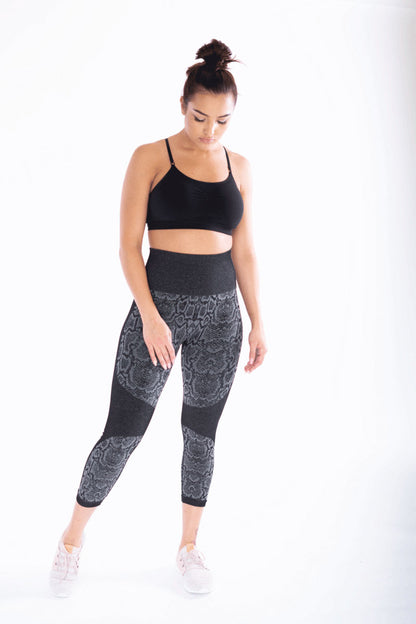 Seamless Ultra High Waist Python  Leggings