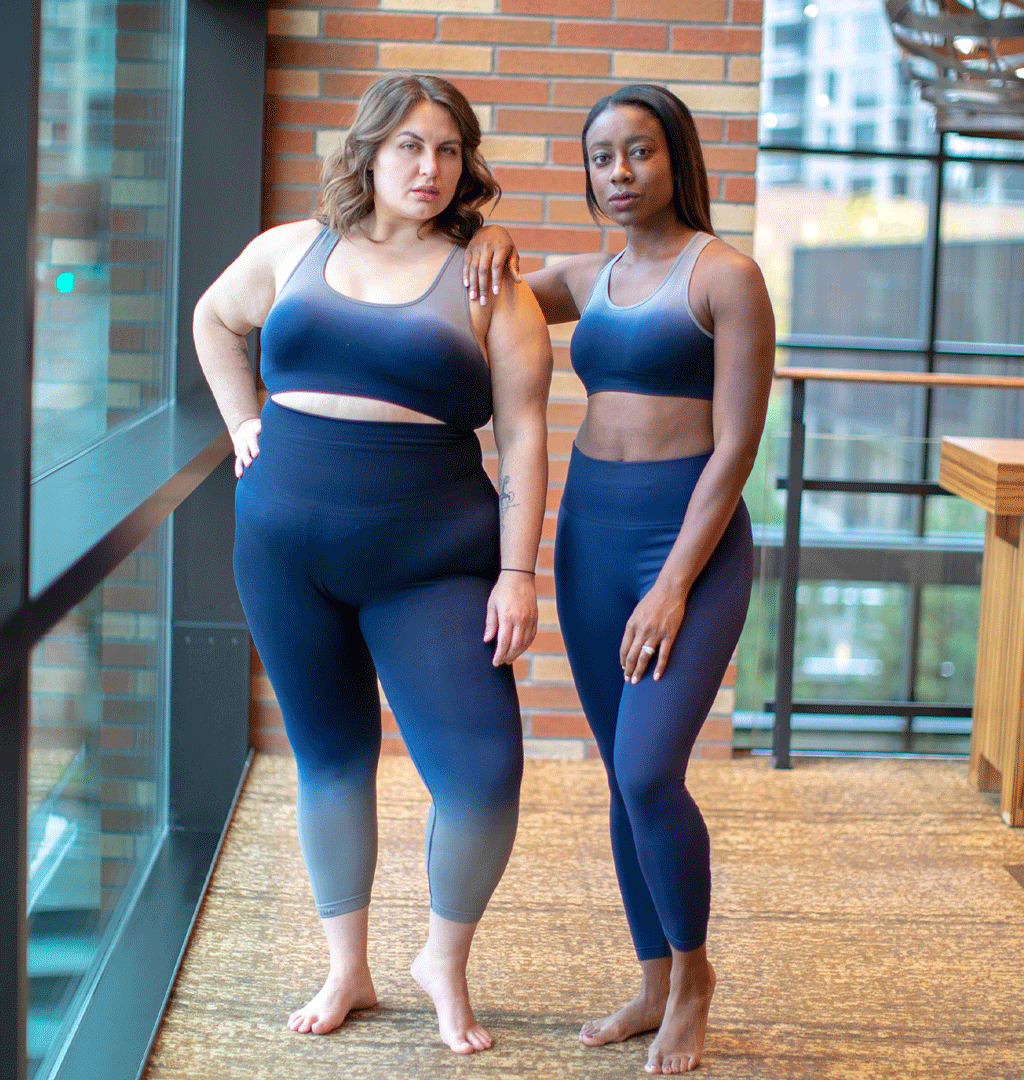 TEMA Athletics Seamless Blue Ombre Bra